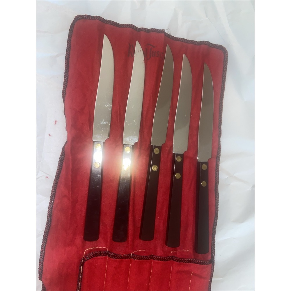 Royal Brand Cutlery Company Sharp Cutter - Set of 5 Vintsge Knives  8 "